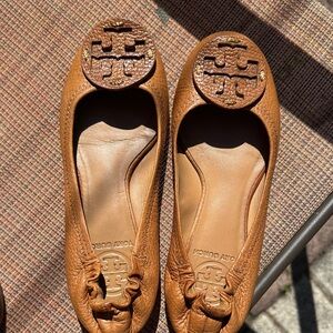 Tory Burch Brown Leather Loafers Us 4